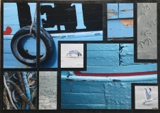 galleri mette runge fotocollager fiskekutter E1 esbjerg